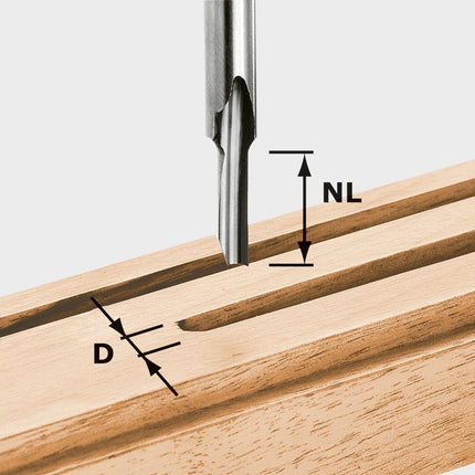 Festool HS S8 D 3/8 Nutfräser ( 490941 ) für OF 900, OF 1000, OF 1010, OF 1010 R, OF 1400, OF 2000, OF 2200
