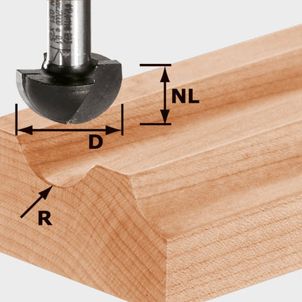 Fraise à rainurer Festool HW S12 D40/25/R20 (491105) pour OF 1400, OF 2000, OF 2200