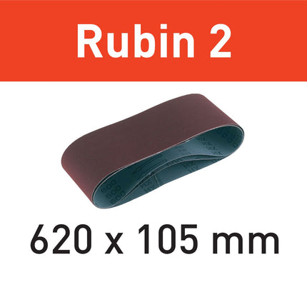 Festool L620X105-P100 RU2/10 Schleifband Rubin 2 ( 499152 ) für BS 105