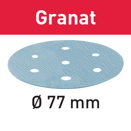 Festool STF D 77/6 P1000 GR/50 disque abrasif grenat (498930) pour LEX 3 77