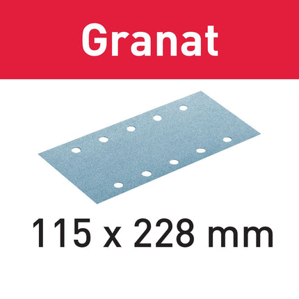 Festool STF 115X228 P400 GR/100 bandes abrasives grenat (498954) pour RS 200, RS 2, RS 100, RS 100 C, RS 1, RS 1 C, HSK-A 115 x 226
