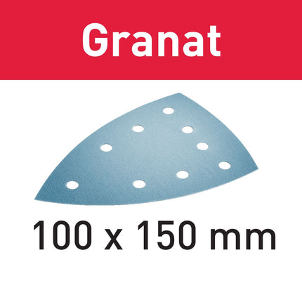 Festool STF DELTA/9 P60 GR/50 feuille abrasive grenat (577543) pour DTS 400, DTSC 400, DS 400