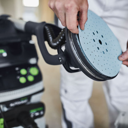 Festool STF D225/128 P80 GR/5 disque abrasif grenat (205665) pour ponceuses à col long PLANEX LHS 2 225 EQ(I), PLANEX 225 EQ, PLANEX LHS-E 225 easy, PLANEX LHS 2-M 225 EQ