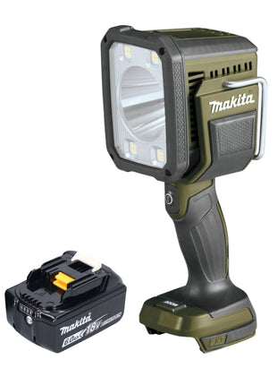 Makita DML 812 G1 lampada portatile a batteria 18 V 1250 lm LED verde oliva outdoor adventure special edition + 1x batteria ricaricabile 6,0 Ah - senza caricabatterie
