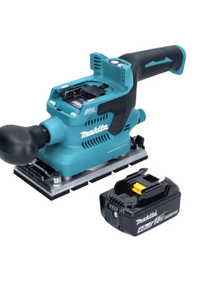 Makita DBO 380 M1 cordless orbital sander 18 V 93 x 185 mm brushless + 1x rechargeable battery 4.0 Ah - without charger