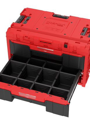 Toolbrothers RHINO XXL Drawer 2 ULTRA Toolbox Niestandardowa skrzynka narzędziowa 587 x 380 x 340 mm 29 l z dwiema szufladami