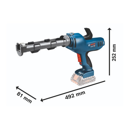 Bosch GCG 18V-310 Pistola a cartuccia professionale a batteria 18 V 310 ml 3,5 kN Solo ( 06019C4100 ) - senza batteria, senza caricabatterie