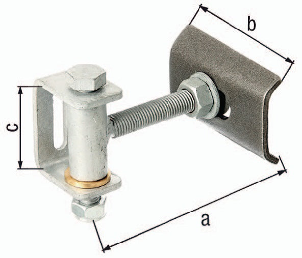 GAH Paumelle de porte 132x100x70mm ( 3000200573 )