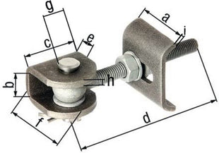 GAH hinge 60x27x45x130x28x50x8x5mm ( 3000200601 )