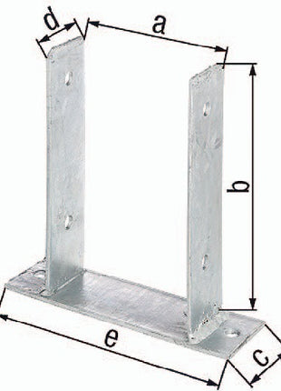 GAH U-post support ETA-10/0210 91x200x60x50x200mm ( 3000200695 )