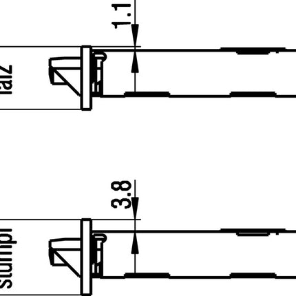 BKS Serrure à encastrer pour porte de chambre 0215 BAD 18/ 55/78/8 mm DIN droite ( 3000251038 )