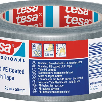 Nastro in tessuto TESA tesaband(R) Standard 4688 argento opaco ( 3000265410 )