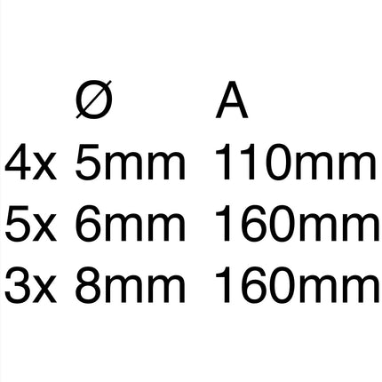 Makita SDS-VPlus Bohrerset 12 tlg. SDS-Plus ( B-49111 ) - Toolbrothers