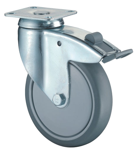 BS ROLLEN Ruota girevole con freno totale Ø ruota 125 mm Portata 100 kg ( 3000275286 )