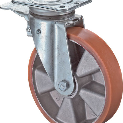 BS ROLLEN Lenkrolle mit Totalfeststeller  Rad-Ø 125 mm Tragfähigkeit 300 kg ( 3000275926 )
