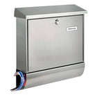 BURG-WÄCHTER Briefkasten Amrum-Set 38670 Ni Höhe 420 mm Breite 377 mm Tiefe 115 mm ( 3000290116 )