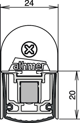 ATHMER Türdichtung Stadi L-24/20 WS 1-seitig Länge 900 mm ( 3327023019 )