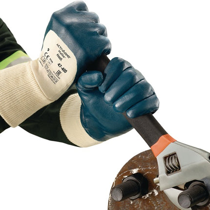 ANSELL Handschuhe ActivArmr Hylite 47-400 Größe 10 weiß/blau ( 4000371367 )