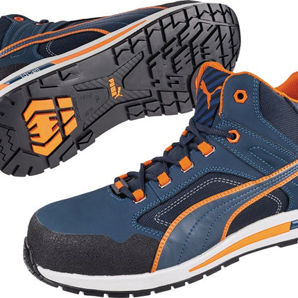 Bottes de sécurité PUMA Crosstwist MID taille 41 bleu/orange ( 4000374566 )