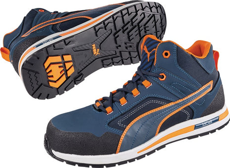 PUMA safety boots Crosstwist MID size 45 blue/orange ( 4000374570 )