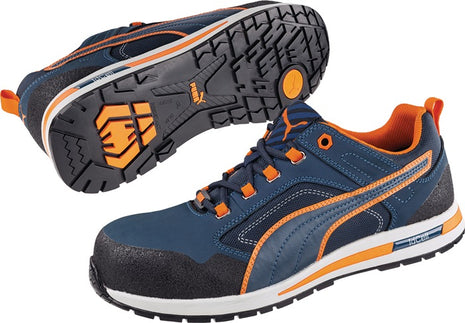PUMA safety shoe Crosstwist LOW size 40 blue/orange ( 4000374600 )