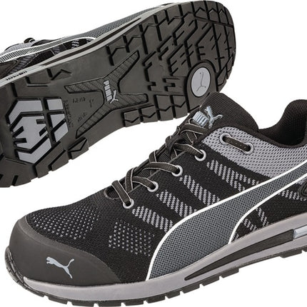 PUMA scarpa di sicurezza Elevate Knit BLACK LOW taglia 41 nero/grigio ( 4000374611 )