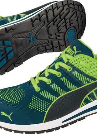 PUMA Sicherheitsschuh Elevate Knit GREEN LOW Größe 42 blau/grün ( 4000374622 )