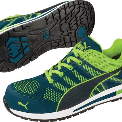 PUMA scarpa di sicurezza Elevate Knit GREEN LOW taglia 45 blu/verde ( 4000374625 )