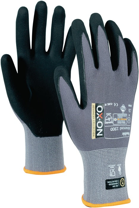 Guanti OX-ON Flexible Advanced 1900 taglia 9 nero/grigio chiaro ( 4000391380 )