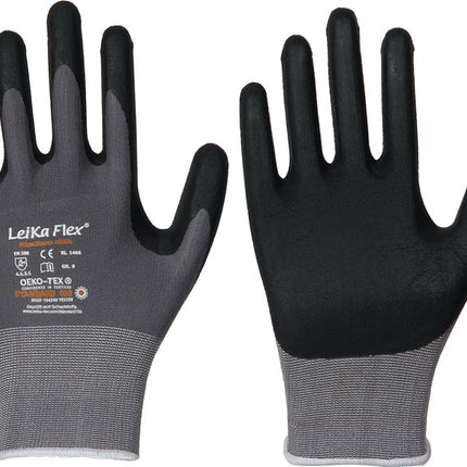 LEIPOLD Handschuhe LeiKaFlex 1466 Größe 8 grau ( 4000391413 )