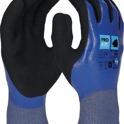 PRO FIT guanti antitaglio Ultra DRY CUT D taglia 8 blu / nero ( 4000391424 )