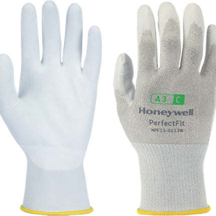 HONEYWELL Schnittschutzhandschuhe New Perfect Fit 13G PU A3/C Größe 10 weiß ( 4000391445 )