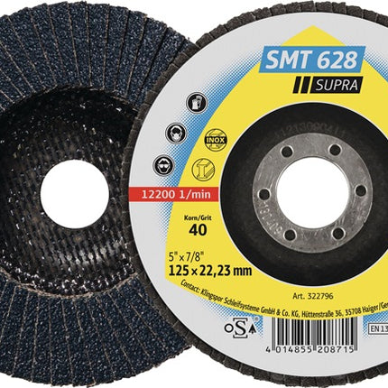 KLINGSPOR Roue à lamelles SMT 628 Supra Ø 115 mm Granulométrie 60 plat ( 4000842268 )