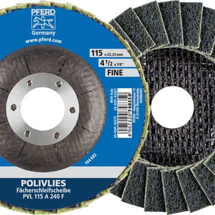 Disque dentelé PFERD POLIVLIES Ø 115 mm grain fin (4000842605)