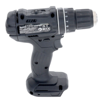 Makita DHP 482 ST1JB Perceuse-visseuse à percussion sans fil 18 V 62 Nm noire + 1x batterie 5,0 Ah + chargeur + Makpac