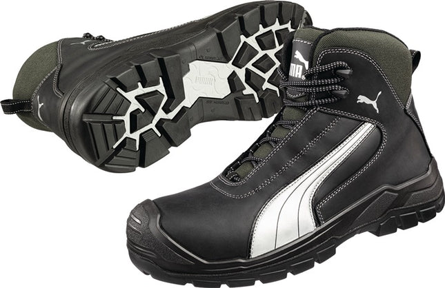 Bottes de sécurité PUMA Cascades Mid taille 47 noir/blanc ( 4300700277 )