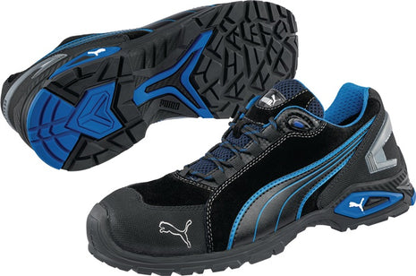 PUMA safety shoe Rio Black Low size 39 black/blue ( 4300700399 )