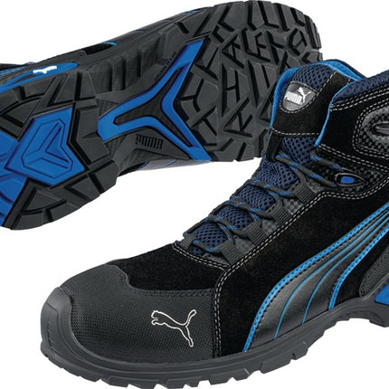 PUMA stivali di sicurezza Rio Black Mid taglia 40 nero/blu ( 4300700410 )