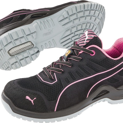 PUMA Damensicherheitsschuh Fuse TC Pink Wns Low Größe 36 schwarz/pink ( 4300700486 )