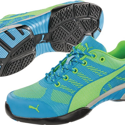PUMA chaussures de sécurité pour femmes Knit Blue Wns Low taille 42 bleu/vert (4300700656)