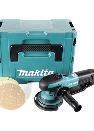 Lijadora rotativa excéntrica Makita BO 6050 J 750 W 150 mm en Makpac