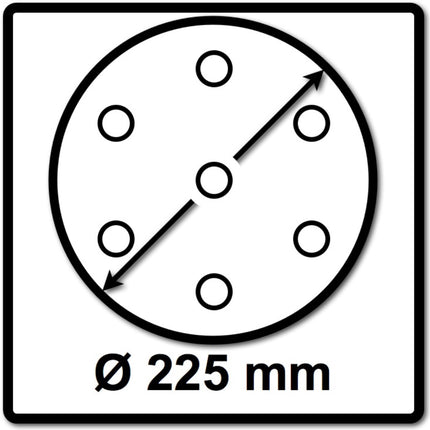 Festool Disco abrasivo STF 225 mm P100 GR S/25 Granat Soft - 25 pezzi ( 204222 )