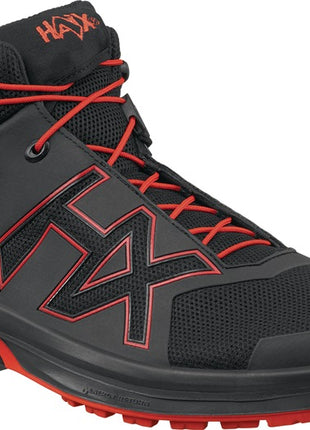 HAIX scarpa per il tempo libero CONNEXIS Go GTX mid taglia 10 (45) nero/rosso ( 4721000715 )