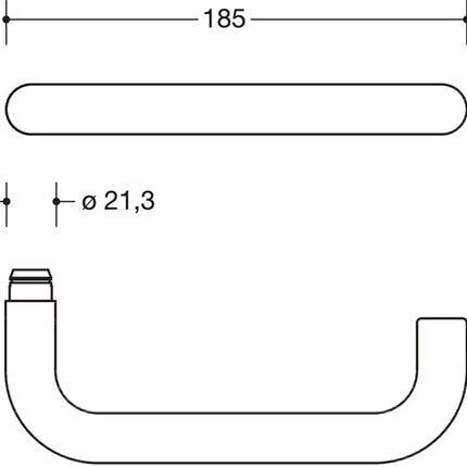 HEWI Rosettengarnitur 111XAH01.230 Edelstahl ( 8000272586 )