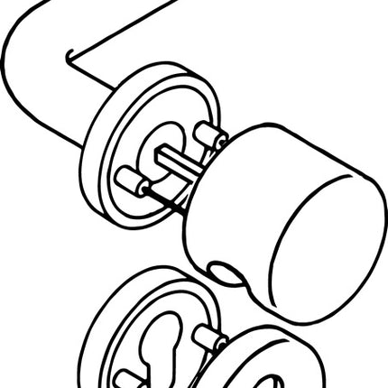 Jeu de rosaces HEWI 111PBR03.232 polyamide 98m (8000590397)