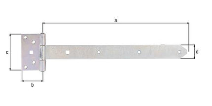 GAH Kreuzgehänge  L.391 x 59xB.103 x 40xStärke 4 mm ( 8001514121 )