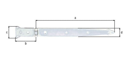Gancio di lancio GAH lunghezza 400 x 101 mm larghezza 63 x 45 mm ( 8001514127 )