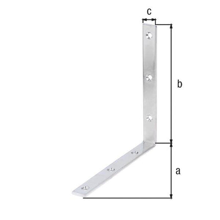 GAH Equerre de poutre L180x180 mm Largeur 20 mm ( 8001514139 )