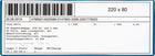 EICHNER Etikettentasche  B220xH80mm ( 9000451045 )