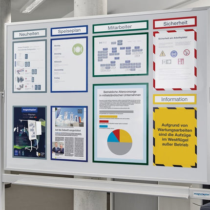 MAGNETOPLAN cadre magnétique DIN A4 bleu (9000483022)